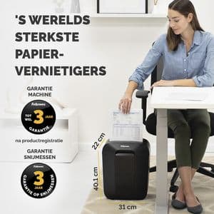 Picture 7 of Papiervernietiger Fellowes Powershred LX50 snippers 4x37mm zwart