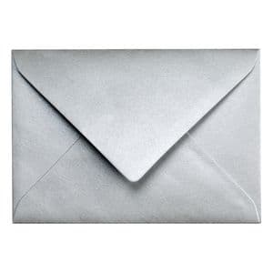 Picture 2 of Envelop Papicolor C6 114x162mm metallic zilver pak à 6 stuks