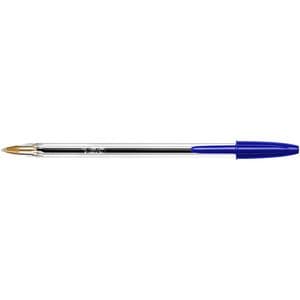 Picture 1 of Balpen Bic Cristal medium blauw in tubo verpakking