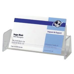 Picture 1 of Visitekaartbak Sigel VA120 voor 50 kaarten 94x85mm hard plastic glashelder