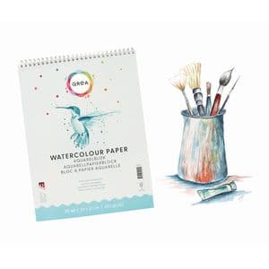 Picture 4 of Aquarelblok Qrea 24x32 20 vel 200gr spiraal