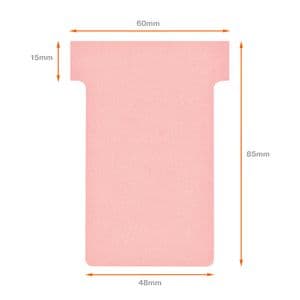Picture 6 of T-kaart Nobo nr.2 48mm roze 100 stuks
