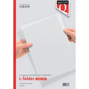 Picture 1 of Insteekmap L-model Quantore A4 PP 0.16mm glad 25 stuks