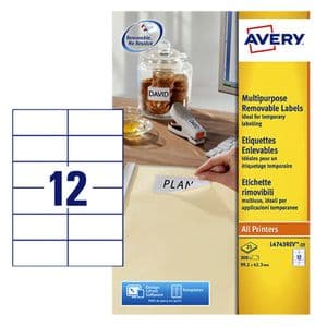 Picture 1 of Etiket Avery L4743REV-25 99.1x42.3mm wit 300 stuks