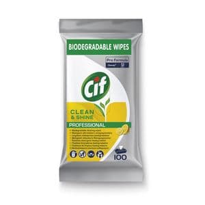 Picture 1 of Reinigingsdoekjes CIF Pro formula Multi Clean&Shine 100 stuks