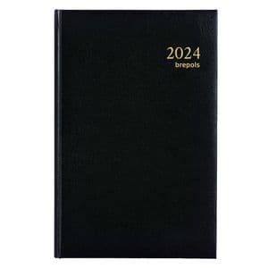 Picture 1 of Agenda 2027 Brepols Saturnus Luxe 1dag/1pagina zwart