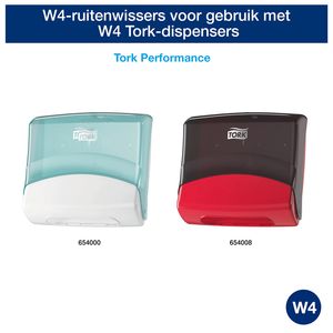 Picture 2 of Reinigingsdoek Tork W4 Premium Heavy-Duty gevouwen 1-laags 4x105 vel wit 530179