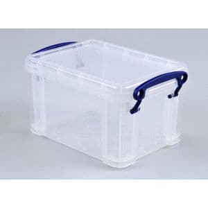 Picture 1 of Opbergbox Really Useful 1.6 liter 195x135x110mm transparant wit