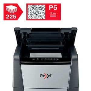 Picture 5 of Papiervernietiger Rexel Optimum Auto+ 225M P5 snippers 2x15mm
