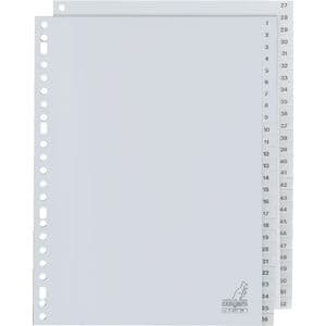 Picture 1 of Tabbladen Kangaro 23-gaats G452CM 1-52 genummerd grijs PP