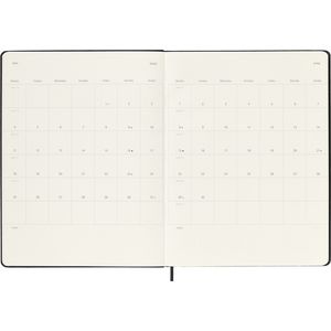 Picture 4 of Agenda 2025/2026 Moleskine 18M Planner Weekly 7dagen/1pagina XL hc black