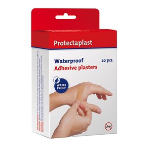 Picture 1 of Waterafstotende bruine pleisters Protectaplast assorti 20 stuks