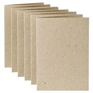 Picture 2 of Correspondentiekaart Papicolor dubbel 105x148mm kraft grijs pak à 6 stuks