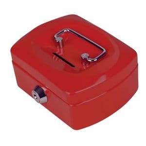 Picture 2 of Geldkist Pavo met muntgleuf 125x95x60mm rood