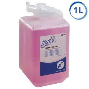 Picture 3 of Handzeep Scott Essential foam roze 1000ml 6340