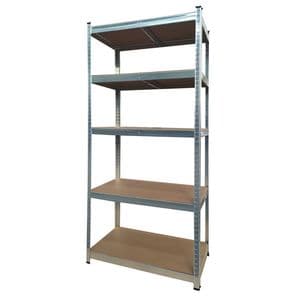 Picture 3 of Stellingkast BRASQ 5 borden 90x40x180cm SU175 max 875 KG zilver