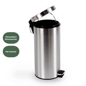 Picture 4 of Pedaalemmer BRASQ 30 liter rvs
