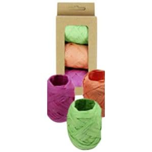 Picture 1 of Lint raffia assorti: oranje, groen & roze