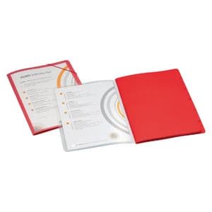 Picture 3 of Sorteermap Djois personaliseerbaar A4 6 tabbladen rood
