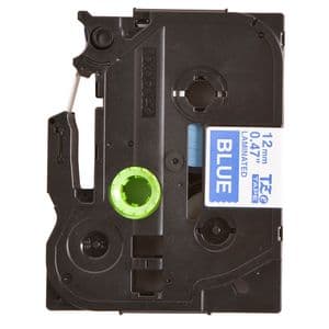 Picture 2 of Labeltape Brother P-touch TZe-535 standaard 12mm wit op blauw