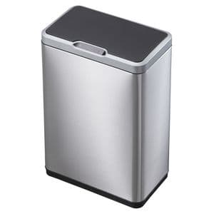 Picture 1 of Afvalbak EKO Mirage met sensor 20+20liter RVS mat
