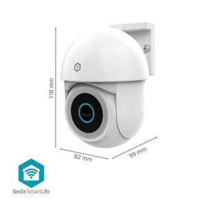 Picture 6 of Beveiligingscamera Nedis Smartlife Wifi buiten 3MP Full HD 1296p wit