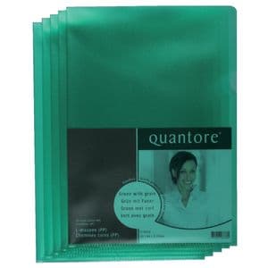 Picture 2 of Insteekmap L-model Quantore A4 PP 0.12mm groen 25 stuks