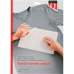 Picture 1 of Inkjet transferpapier voor textiel Quantore donkere kleding 6 vel