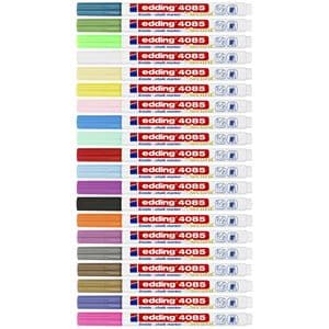 Picture 3 of Krijtstift edding 4085 by Securit rond 1-2mm wit