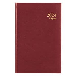 Picture 1 of Agenda 2027 Brepols Saturnus Luxe 1dag/1pagina bordeaux