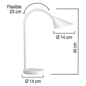 Picture 7 of Bureaulamp Unilux Sol led wit