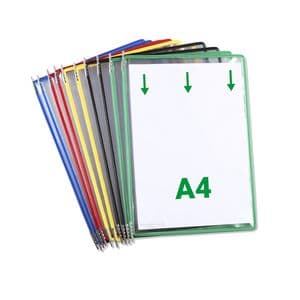 Picture 1 of Zichtpaneel Tarifold A4 verticaal assorti 10 stuks