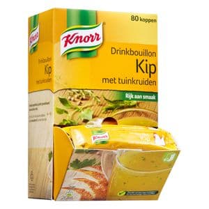 Picture 3 of Drinkbouillon Knorr kip tuinkruiden 80 stuks