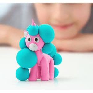 Picture 3 of Klei Hey Clay eenhoorn set à 3 delen
