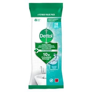 Picture 1 of Reinigingsdoekjes Dettol antibacterieël Ocean 110 stuks