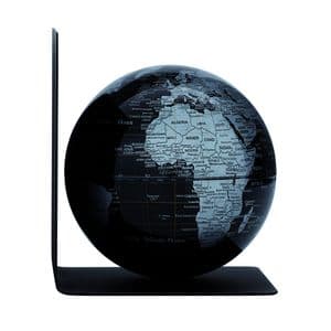 Picture 2 of Boekensteun Troika met magnetische globe 13cm zwart-zilver