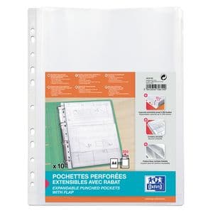Picture 2 of Showtas Oxford A4 PP 200µ glashelder met sluitklep 10 stuks