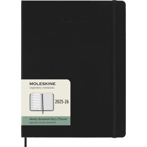 Picture 7 of Agenda 2025/2026 Moleskine 18M Planner Weekly 7dagen/1pagina XL hc black