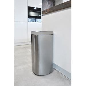 Picture 4 of Afvalbak Desq Touch 30 liter RVS zilver