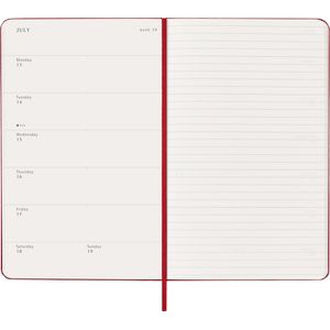 Picture 3 of Agenda 2026 Moleskine 12M Planner Weekly 7dagen/1pagina large hc scarlet red
