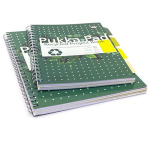 Picture 6 of Projectboek Pukka Pad Recycled B5 lijn 4-tabs 200 pagina's 80gr groen