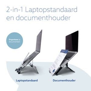 Picture 4 of Laptopstandaard R-Go Riser Documenthouder