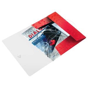 Picture 2 of Elastomap Leitz WOW A4 3 kleppen PP rood
