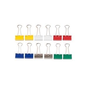 Picture 3 of Papierklem MAUL 215 foldback 19mm capaciteit 7mm assorti 12 stuks