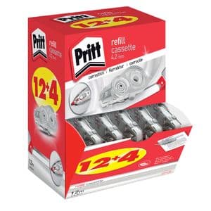 Picture 2 of Correctietapevulling Pritt navul cassette Flex 4.2mmx12m promopack à 12+4 gratis