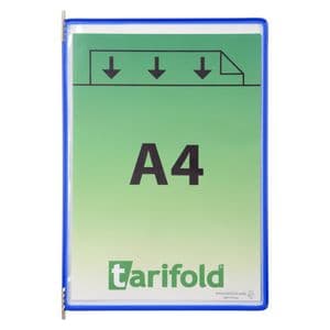 Picture 2 of Zichtpaneel Tarifold A4 verticaal blauw 10 stuks