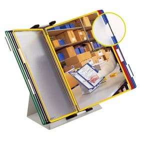 Picture 4 of Zichtpanelensysteem bureau Tarifold metaal A4 met 10-tassen assorti