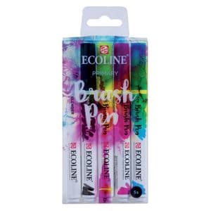 Picture 1 of Brushpen Talens Ecoline set à 5 stuks primair