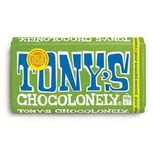 Picture 2 of Chocolade Tony's Chocolonely puur amandel zeezout reep 90 gram