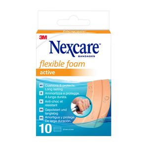 Picture 1 of Wondpleister Nexcare active flexible foam waterbestendig 6x10cm 10 stuks
